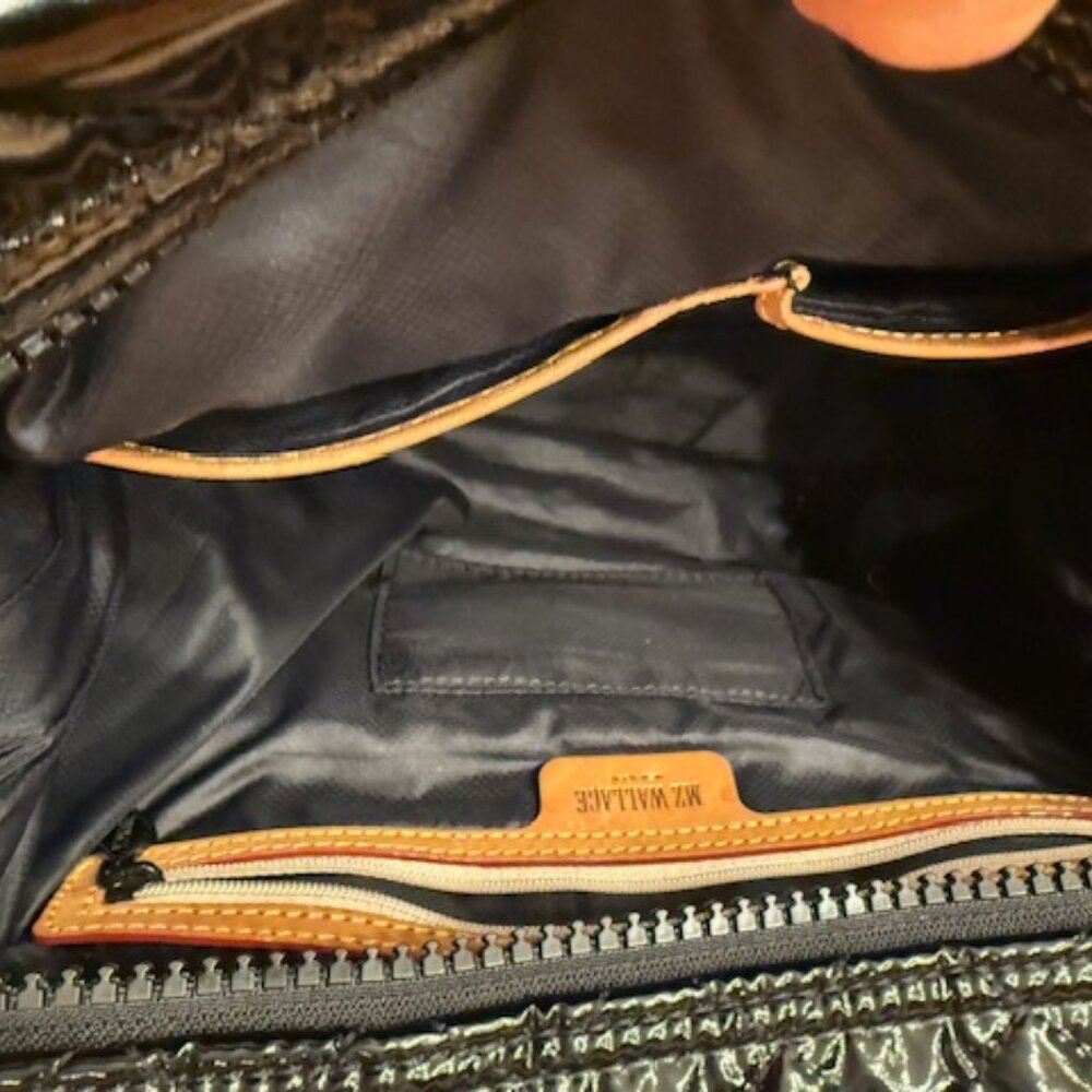 MZ Wallace shiny black bag new with tags - Picture 7 of 9